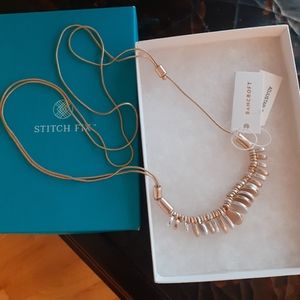 NWT Bancroft Adjustable Coin Cluster Necklace